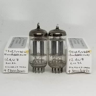 Mazda 12AU7A Gray Plate Very Well Balanced (1.6%) Single NOS 12AU7