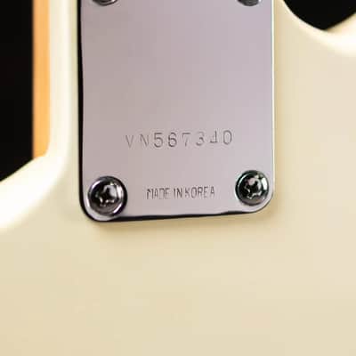 Squier 1995 Standard Stratocaster with Rosewood Fretboard Made in Korea, Olympic White - Used image 9