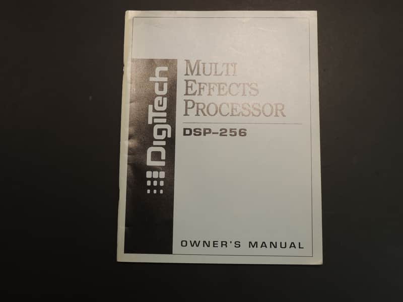 DigiTech DSP-256 Multi Effects Processor Owner's Manual [Three Wave Music] image 1