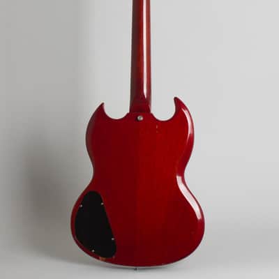 Gibson  SG Junior Solid Body Electric Guitar (1966), ser. #900745, black tolex hard shell case. image 2