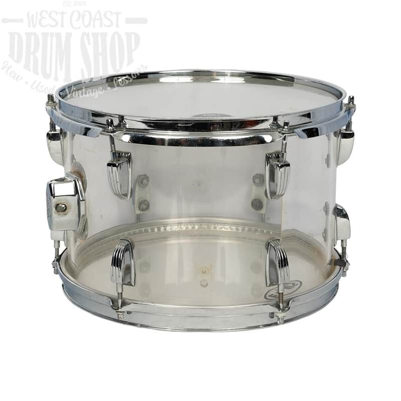 Vintage Ludwig Clear Vistalite 8x12 Tom 1970s image 1