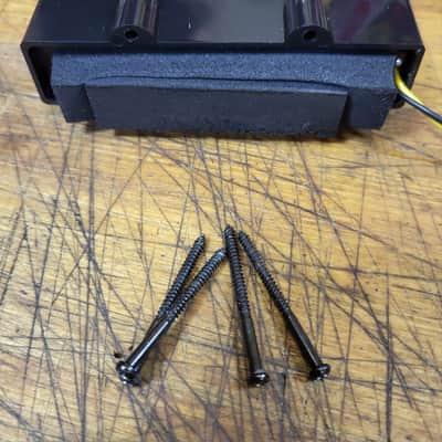 2003 Fender Squire Standard Series Jazz Bass Guitar Bridge Pickup w/ Installation Screws Luthier Parts image 3