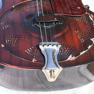 1937 National Triolian Resophonic Steel body Tenor image 15