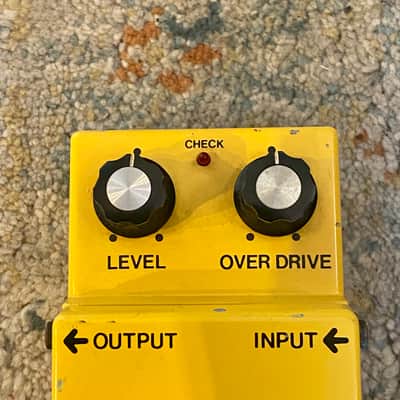 Boss OD-1 OverDrive “Long Dash” MADE IN JAPAN Black Label 1981 image 5