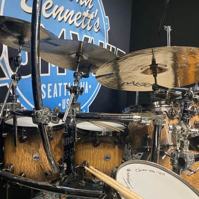 Tris Imboden's, Chicago, DW / Paiste / Gibraltar -Exotic Series – 40th Anniversary Special Edition Complete Drum Set 2012 -Tamo Ash image 24