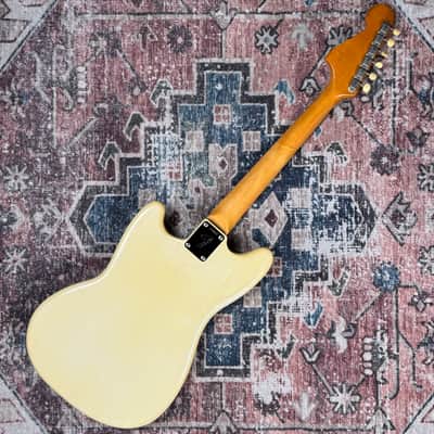 1966 Fender Duo Sonic Vintage Olympic White Electric Guitar W/ Original Case & Hangtag! image 4