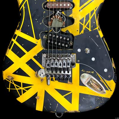 EVH Striped Series Bumblebee black and yellow 2019-2020 Judah Guitars Frankenbee Bumblestein mod image 1