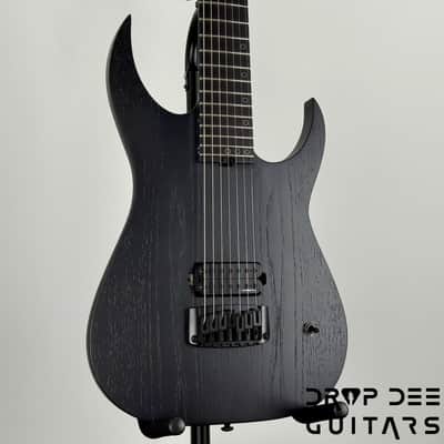 Schecter Diamond Series Keith Merrow KM-7 MK-III EX 7-String Baritone Electric Guitar - Satin Black Open Pore image 3