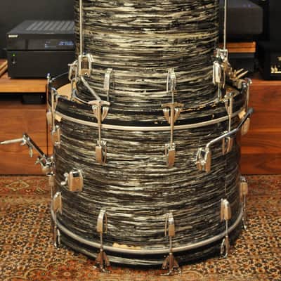 Ludwig Black Oyster Pearl Super Classic 1963-1964 image 4