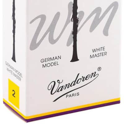 Vandoren CR162T White Master Traditional Bb Clarinet Reeds - Strength 2 (Box of 10)