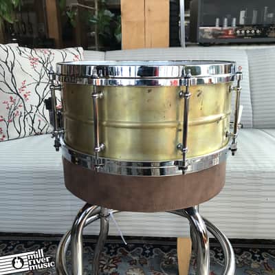 Oriollo 6.5 x14" Spun Brass "Flame Finished" Snare Drum * Very Good Condition* image 3