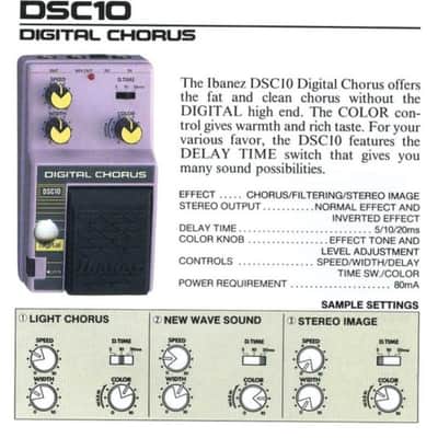 Ibanez DSC10 Digital Chorus Vintage 80s image 9