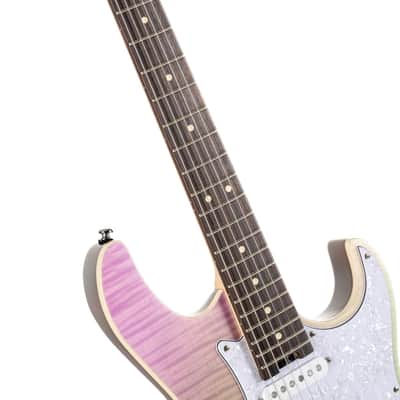 Cort G280 Select 6-String Electric Guitar Transparent Chameleon Purple image 5