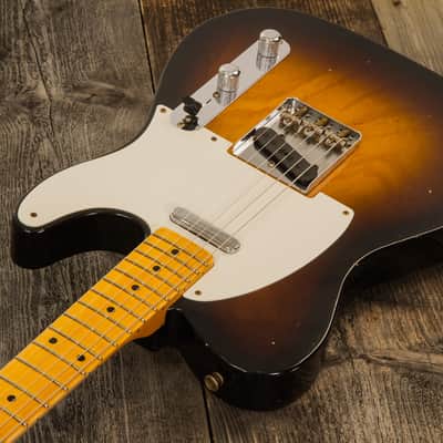 Fender CUSTOM SHOP TELE 1955 LTD 2S HT MN #CZ560649 - RELIC WIDE FADE 2-COLOR SUNBURST 1955 image 3