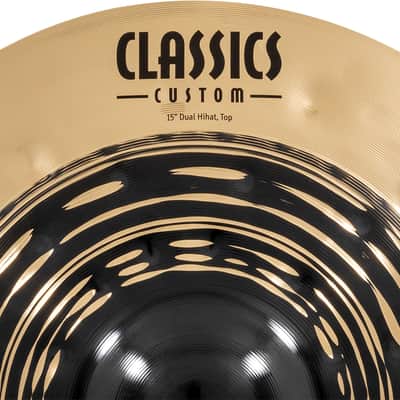 MEINL CC15DUH Classics Custom Dual HiHat 15 Zoll Becken dark/brilliant image 7