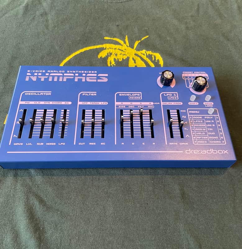 Dreadbox Nymphes 6-voice Desktop Analog Synthesizer 2021 - Present - Blue image 1