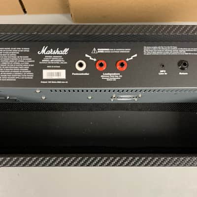 Marshall MG Carbon Fiber MG100HCFX 100-Watt Solid State Guitar Amp Head 2011 - 2018 - Black Carbon Fiber image 4