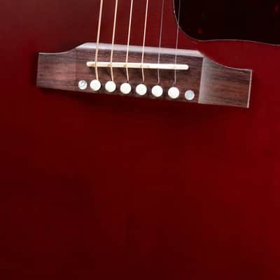 Gibson J-45 Special Dreadnought Acoustic/Electric Guitar - Satin Wine Red with Gig Bag image 13