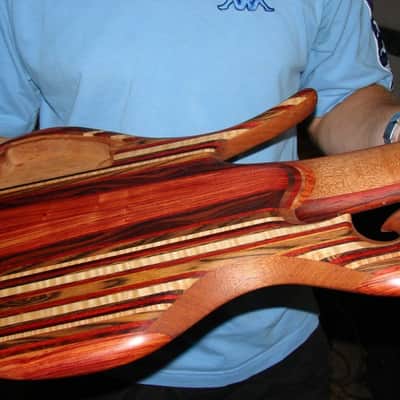 2006 Carl Thompson Rainbow 6-string Fretless Bass image 9