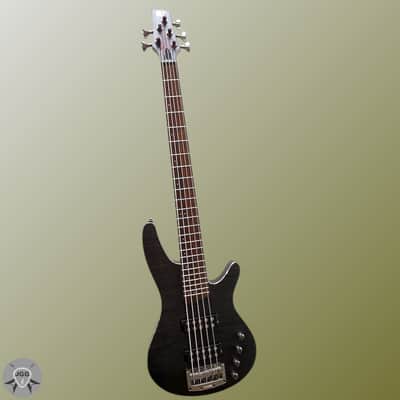 Ibanez SRX595 Transparent Gray Flat – Hard Shell Case – Excellent Condition image 2