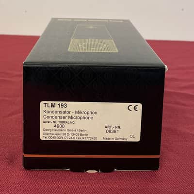 Neumann TLM 193 - Large Diaphragm Condenser - Cardioid Pickup Pattern image 15