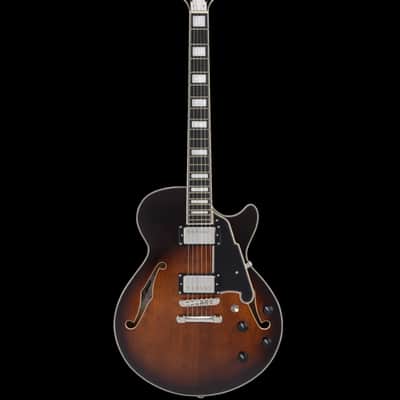D'Angelico Premier SS Brown Burst Electric Guitar image 5