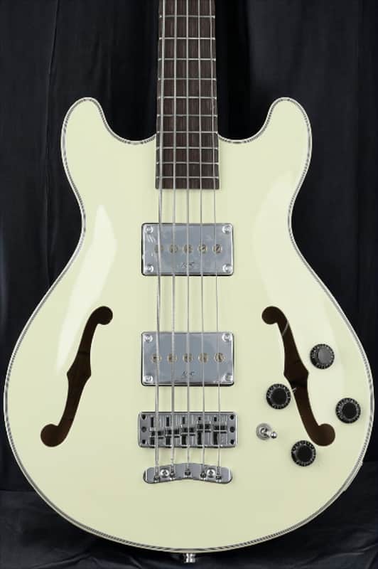 Warwick RockBass Star Bass, 5-String - Solid Creme White High Polish