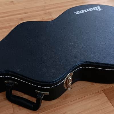 TKL Ibanez AS100C Guitar Case 2010s Artcore Semi-hollow Hardshell Case - Black with Blue Interior image 2