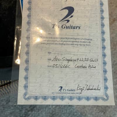 2022 T's Guitars Arc Singlecut - Centura Blue image 11