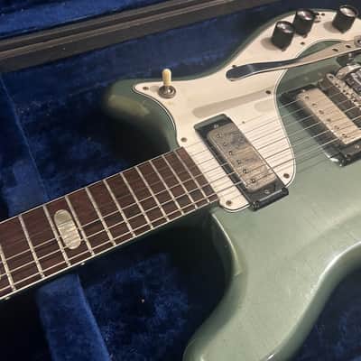 Vintage Epiphone Crestwood Custom 1964 Custom Color Pelham Blue Pacific Blue OHSC image 3