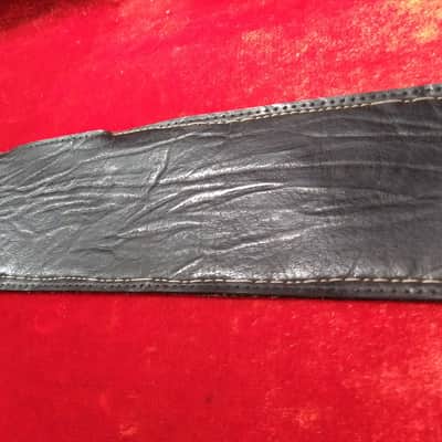 Badass Black Naugahyde Bass Strap 3 Inches Wide Vintage Ace 60s-70s image 5