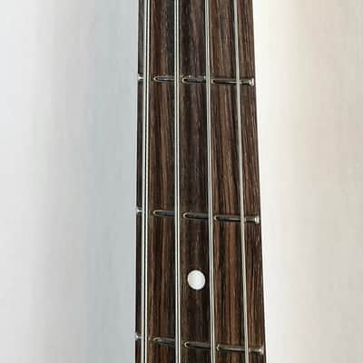 Fender Standard Precision Bass, Laurel FB, White Pickguard, Black image 7