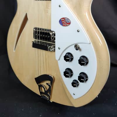 Rickenbacker 360 Maple Glo Semi-Hollow Guitar, 21 Fret, Gotoh Tuners, Rosewood FB, Stereo, HSC image 6