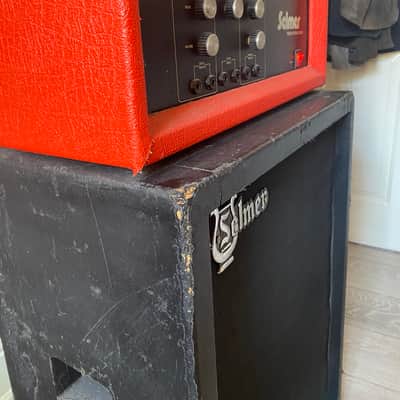Selmer Treble n Bass 50 watt valve amp  70’s  - Red Tolex image 9