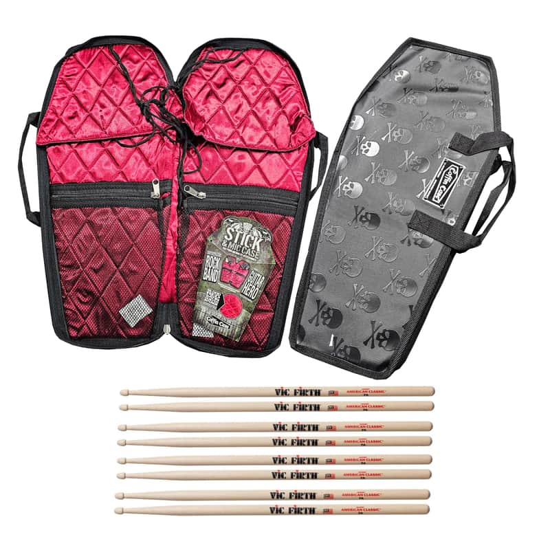 Vic Firth 7A Drum Sticks Hickory 4 Pairs With Coffin Stick Case Offer! image 1