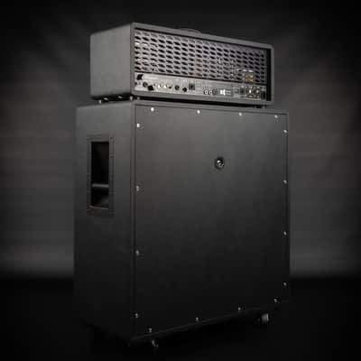 2005 Bogner Ecstasy 101B Top with Bogner 412ST Cab - Black | USA Boutique 3-Channel 100/50-Watt EL34 Tube Guitar Half Stack Amp Head Box with Class A/AB Switch image 10