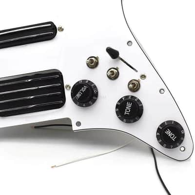 HSS Guitar Stratocaster Strat Style Loaded Prewired Pickguard with Dual Rail Pickups image 6