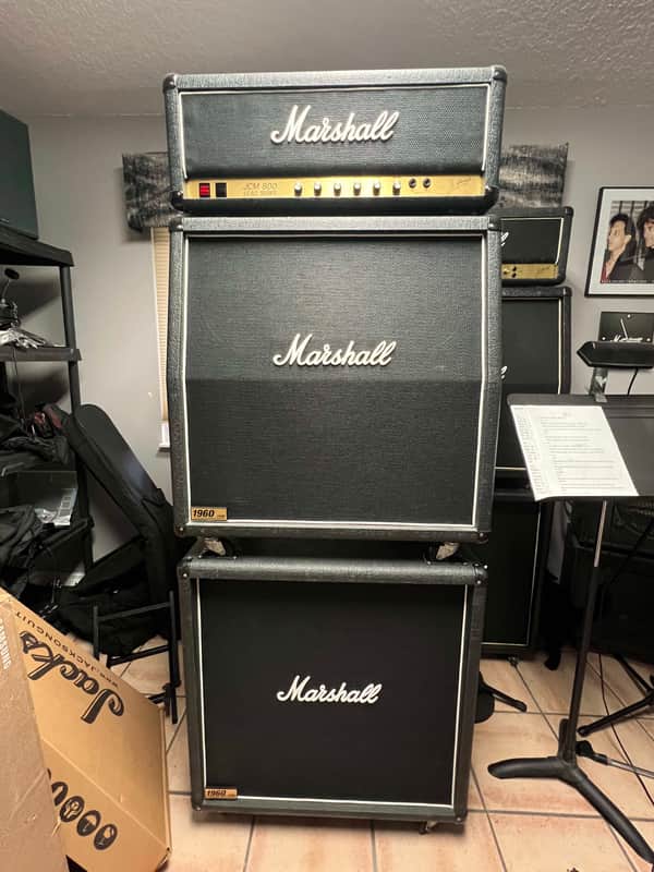 Marshall JCM 800 2204 50 watt full stack 1990 - Black image 1
