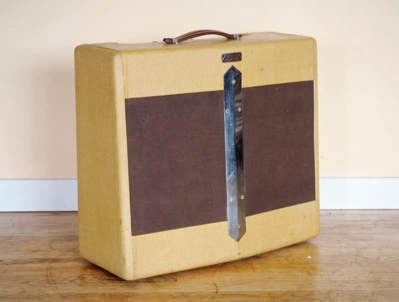 1947 Fender Dual Professional Vintage Tweed Tube Amplifier 2x10, V Front Super Bild 1