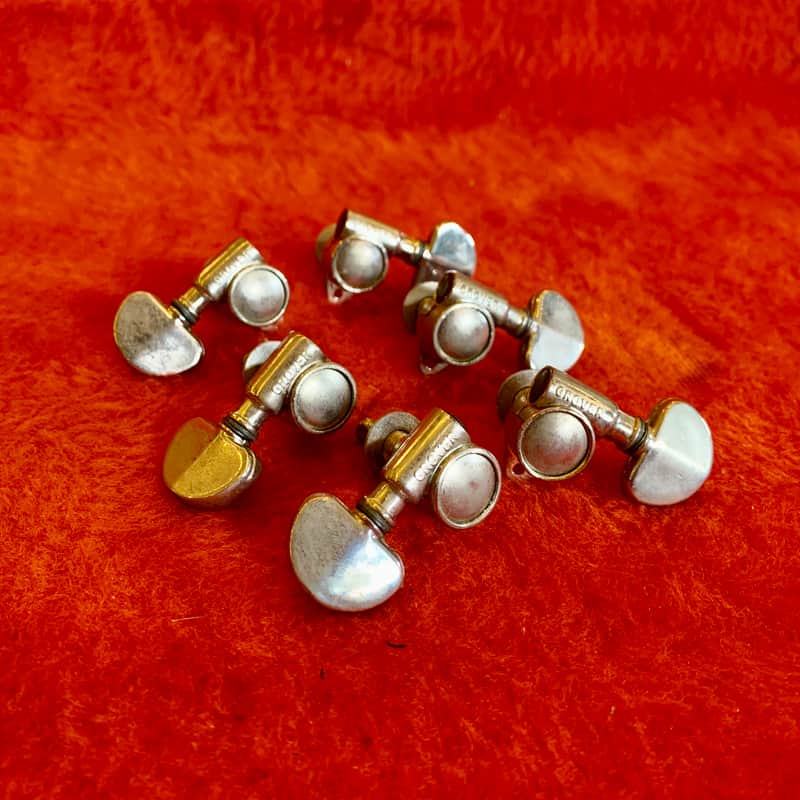 Grover  Pat Pend Guitar tuners c 1960 Chrome original vintage USA Gibson gretsch guild PAF image 1