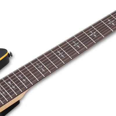 Schecter Demon-7 Electric Guitar - Aged Black Satin (3662) image 10