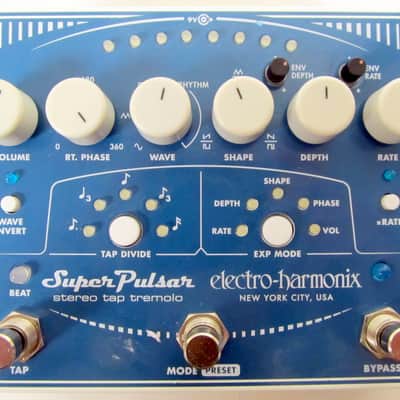 Mint Electro-Harmonix Super Pulsar Analog Stereo Tap Tremolo Mint Condition image 3
