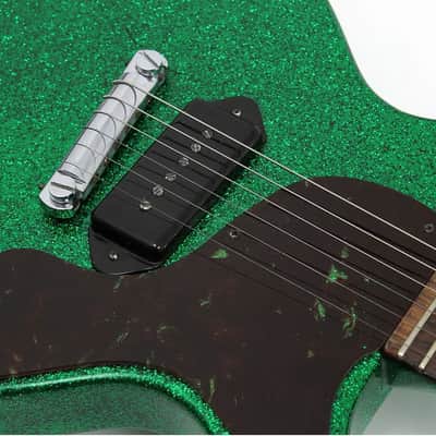 Gibson Les Paul Junior 1958 Marty Bell Sparkle Green Vintage Refin image 2