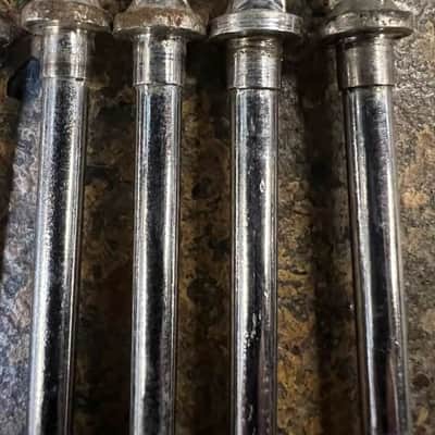 Slingerland 4-1/2" Chrome Tension Rods 8pk Vintage 1970's image 4