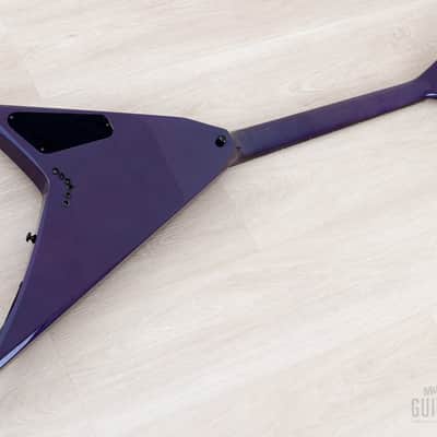 1993 Grover Jackson Randy Rhoads Standard V Blue Purple w/ DiMarzio DP100 Super Distortion image 13