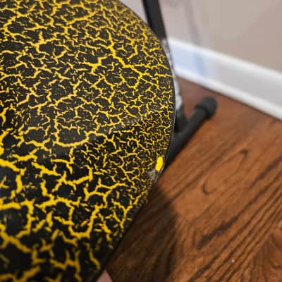 Kramer American Pacer Custom 1 1986 - Yellow and black crackle image 7