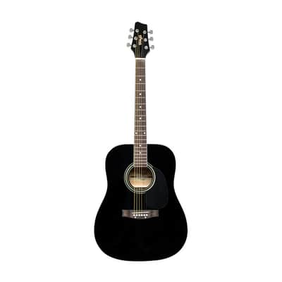 STAGG 4/4 Black Auditorium Acoustic Guitar With Basswood Top image 11
