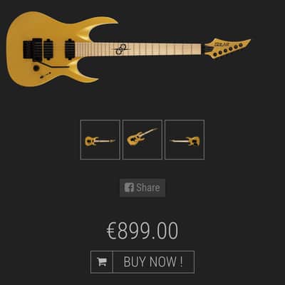 Solar Guitars AB2.6FRG 2022 - GOLD MATTE image 14