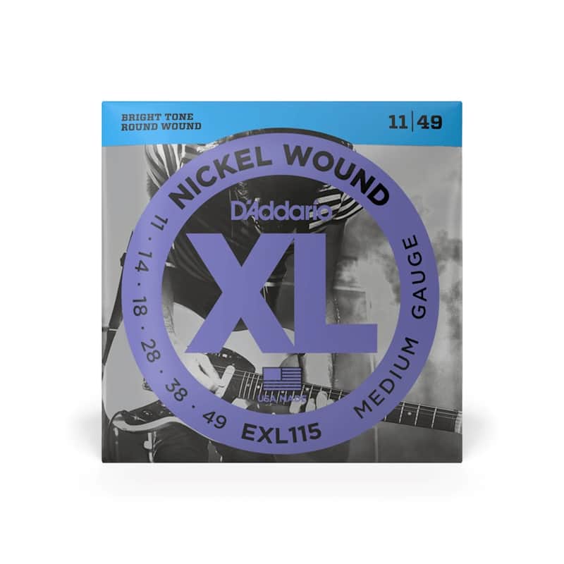 D'Addario EXL115 Medium Gauge Nickel Wound Strings 11-49 image 1