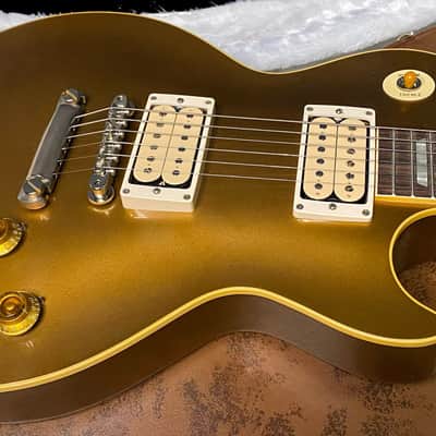 MINT! Gibson Custom Shop '57 Les Paul ALL OVER Double Gold Reissue - VOS - Uncovered Double White Pick-Ups - Authorized Dealer - Only 8.25 lbs - G07383 image 3